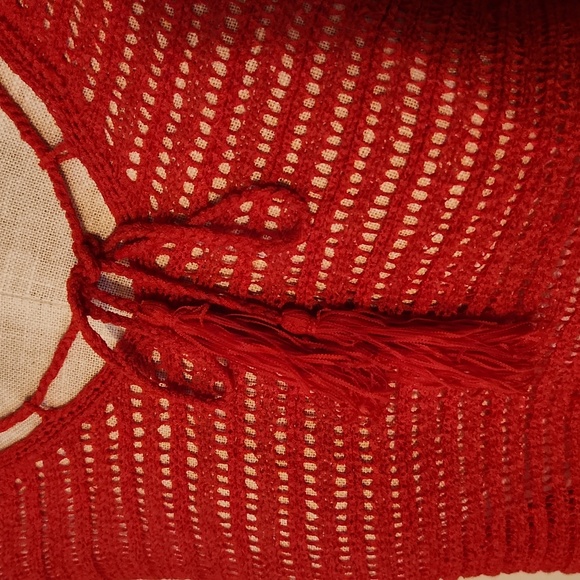 Knit beach coverup top - Picture 3 of 7